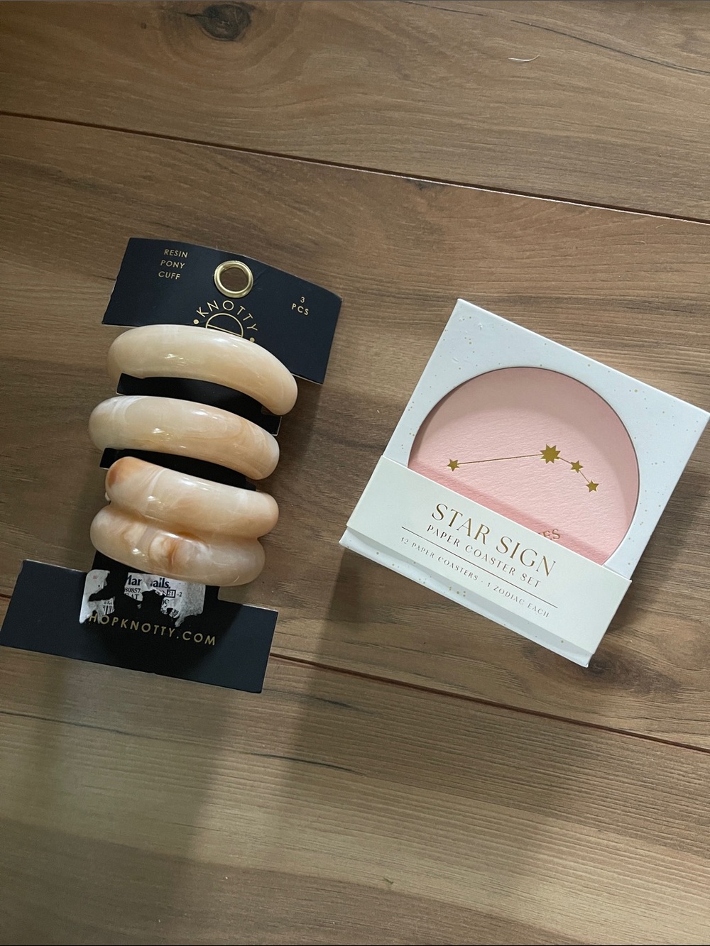 Resin Pony Cuff Set & Star Sign Coasters
